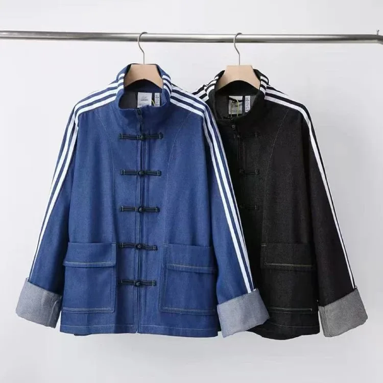 Adidas Mandarin-Collar Toggle Jackets