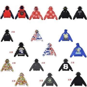 Glo Gang Rhinestone Graphic Zip Hoodies