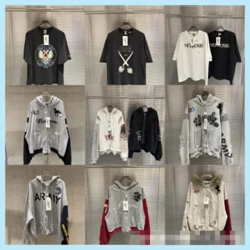 Protocol Distressed Zip Hoodies