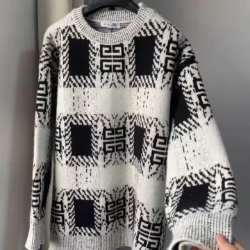 Givenchy Patchwork-Print Knit Sweaters